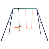 Swing Set with 3 Seats Steel - Front View