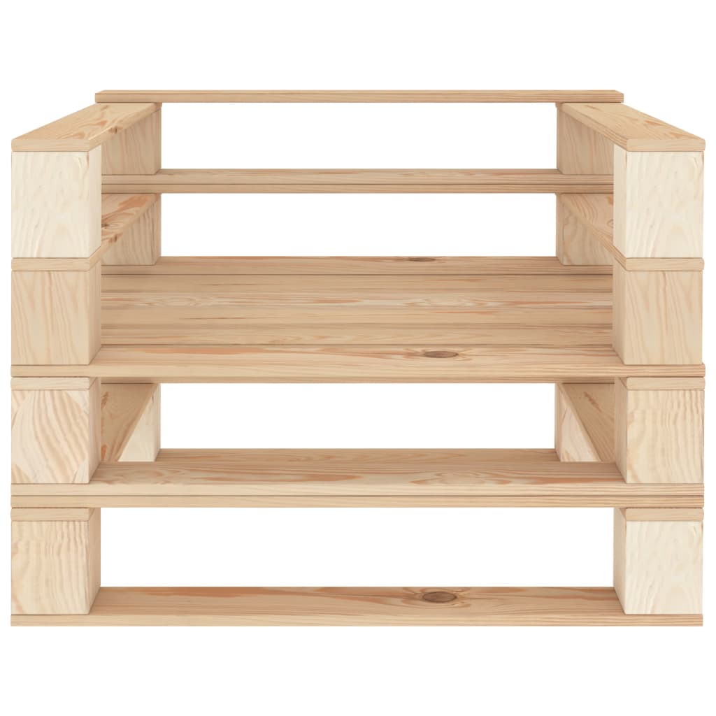 7 Piece Garden Lounge Set Pallets Wood