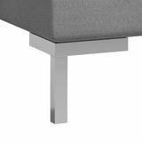10 Piece Sofa Set Fabric Light Grey