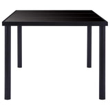 9 Piece Dining Set Faux Leather Grey