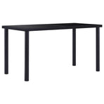 7 Piece Dining Set Faux Leather Blue