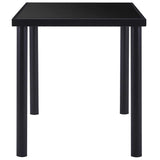 9 Piece Dining Set Faux Leather Blue - Top-Down View