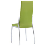 9 Piece Dining Set Faux Leather Green - Extra Image