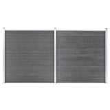Garden Fence WPC 353x186 cm Grey