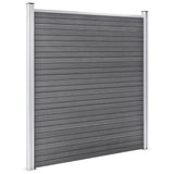 Garden Fence WPC 353x186 cm Grey