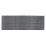 Garden Fence WPC 526x186 cm Grey