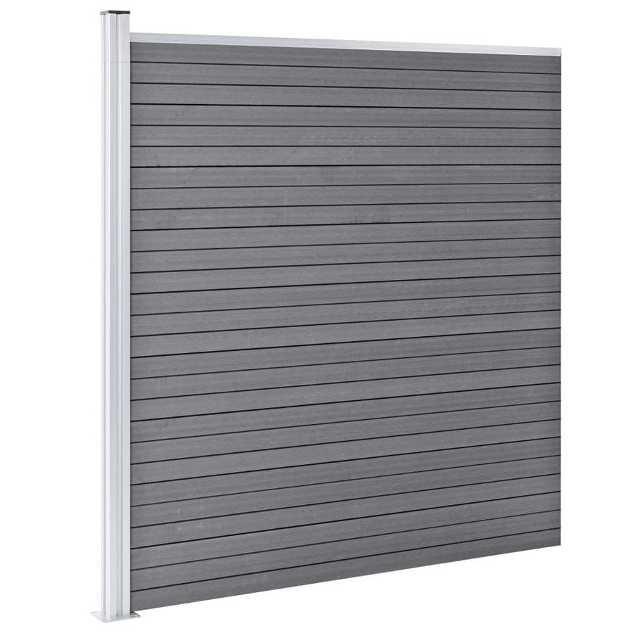 Garden Fence WPC 526x186 cm Grey