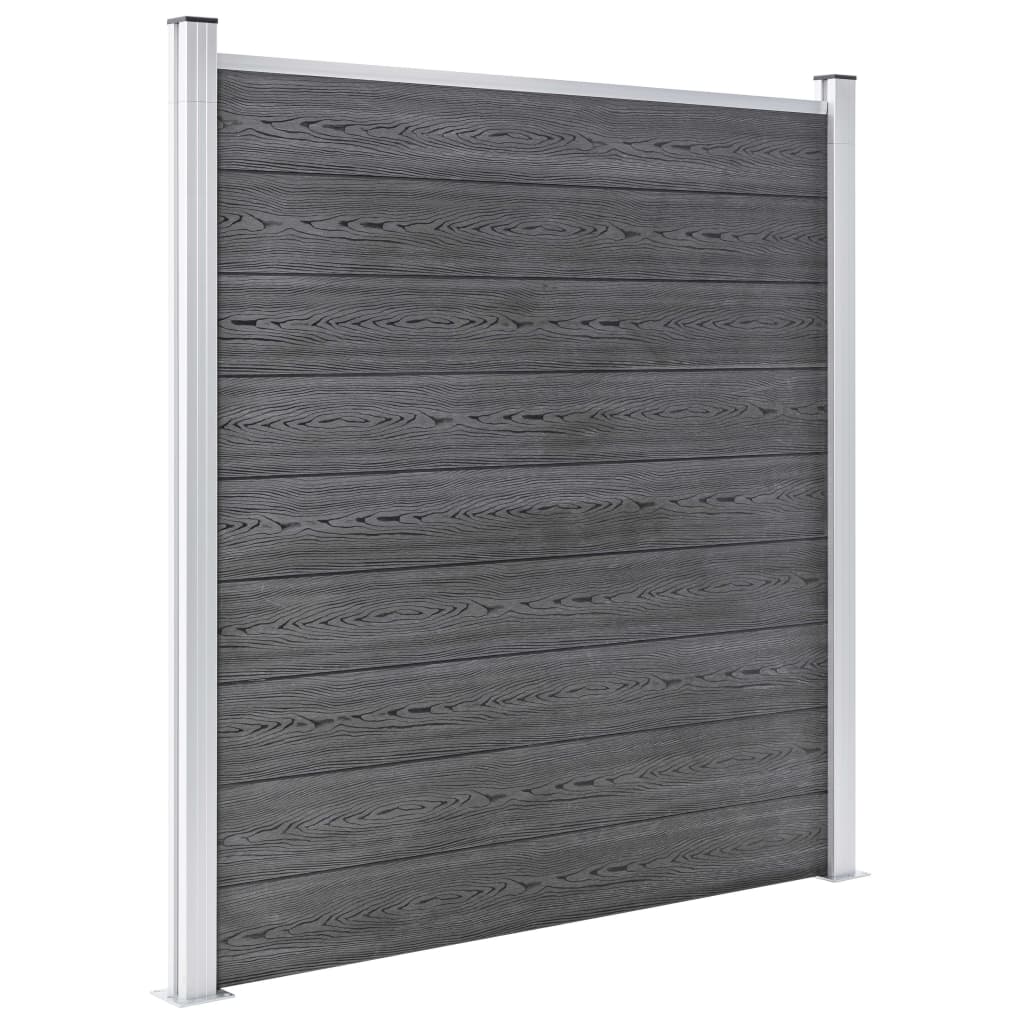 Garden Fence WPC 526x186 cm Grey