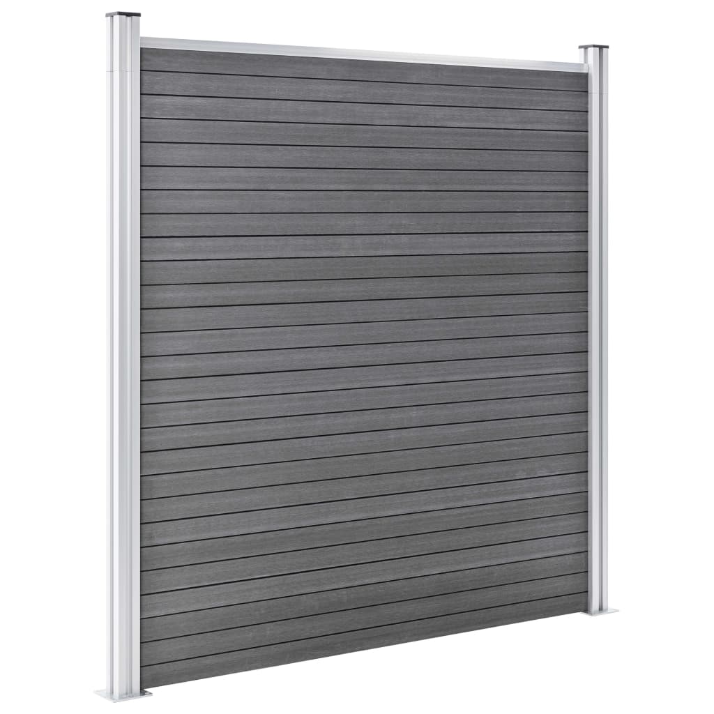 Garden Fence WPC 526x186 cm Grey