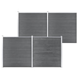 Garden Fence WPC 699x186 cm Grey