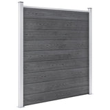 Garden Fence WPC 699x186 cm Grey