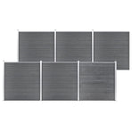 Garden Fence WPC 1045x186 cm Grey