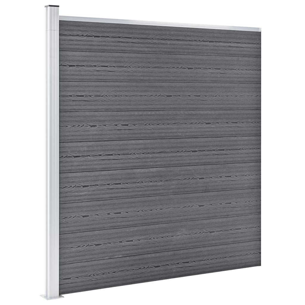 Garden Fence WPC 1045x186 cm Grey
