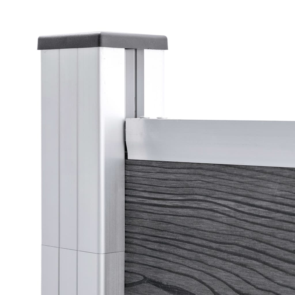 Garden Fence WPC 1045x186 cm Grey