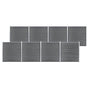 Garden Fence WPC 1391x186 cm Grey
