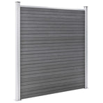 Garden Fence WPC 1391x186 cm Grey