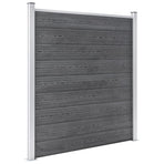 Garden Fence WPC 1737x186 cm Grey