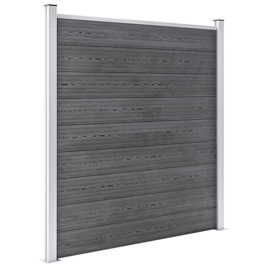 Garden Fence WPC 1737x186 cm Grey