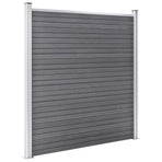 Garden Fence WPC 1737x186 cm Grey