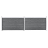 Garden Fence WPC 353x106 cm Grey