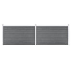 Garden Fence WPC 353x106 cm Grey