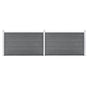 Garden Fence WPC 353x106 cm Grey