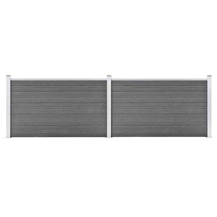 Garden Fence WPC 353x106 cm Grey