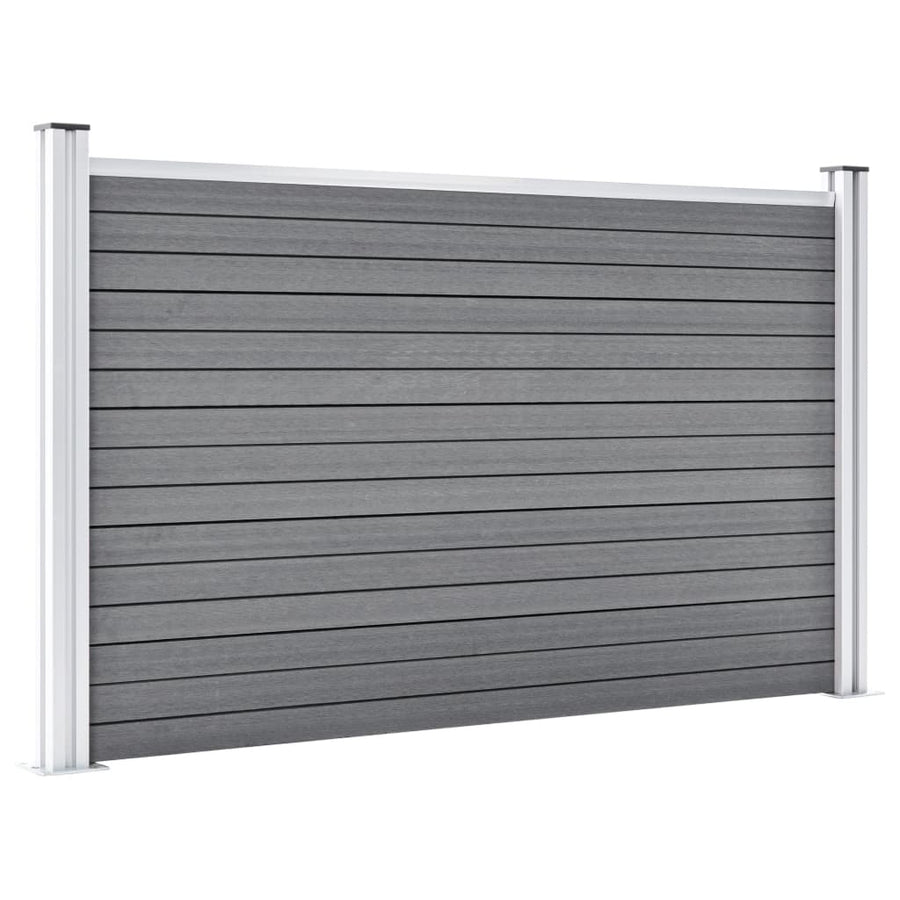 Garden Fence WPC 353x106 cm Grey