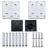 Garden Fence WPC 526x106 cm Grey - Close-Up Angle