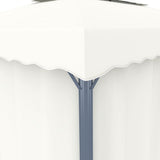 Gazebo with Curtain 4x3 m Cream White Aluminium