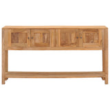 Sideboard 140x30x75 cm Solid Teak Wood