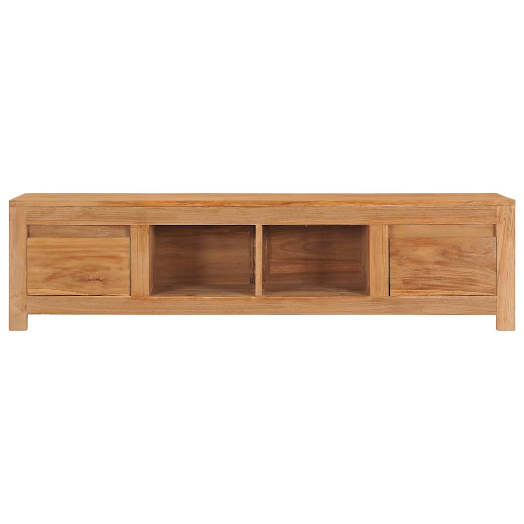 TV Cabinet 115x30x35 cm Solid Teak Wood