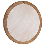 Wall Mirror 60 cm Teak Round - Top-Down View