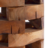 Beside Cabinet 30x30x45 cm Solid Teak Wood - Top-Down View