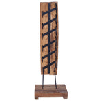 Wine Rack for 6 Bottles 35x35x100 cm Solid Teak Wood