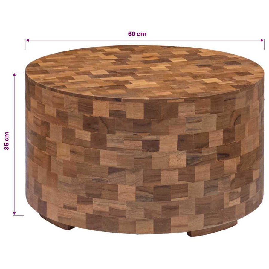 Coffee Table 60x60x35 cm Solid Teak Wood