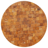 Coffee Table 60x60x35 cm Solid Teak Wood - Top-Down View