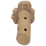 Wine Rack for 8 Bottles 40x30x80 cm Solid Teak Wood - Rear View