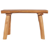 Garden Bench 80 cm Solid Teak Wood - Front View