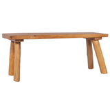 Garden Bench 120 cm Solid Teak Wood - Low Angle