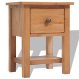 Nightstands 2 pcs 36x30x47 cm Solid Oak Wood - Front View