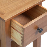 Nightstands 2 pcs 36x30x47 cm Solid Oak Wood - Rear View