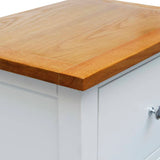 Nightstands 2 pcs 36x30x47 cm Solid Oak Wood - Rear View