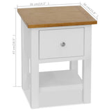Nightstands 2 pcs 36x30x47 cm Solid Oak Wood