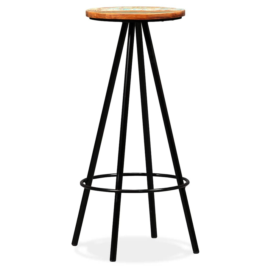 9 Piece Bar Set Solid Reclaimed Wood