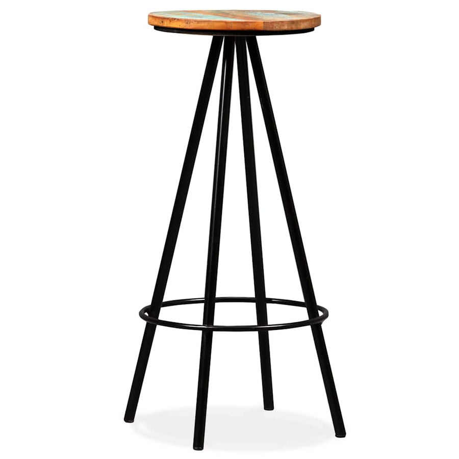 9 Piece Bar Set Solid Reclaimed Wood