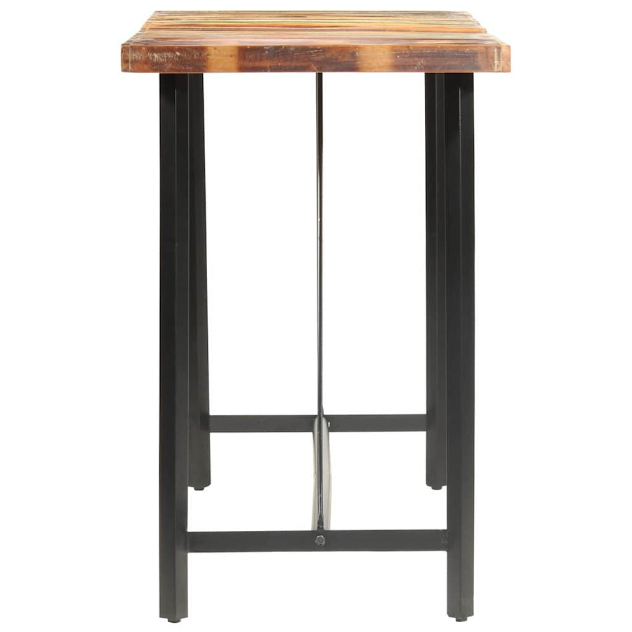 9 Piece Bar Set Solid Reclaimed Wood