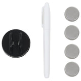 Wall Mounted Magnetic Board Glass 40x40 cm - Top-Down View