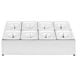 Gastronorm Container Holder with 8 GN 1/6 Pan Stainless Steel