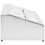 Gastronorm Container Holder with 8 GN 1/6 Pan Stainless Steel